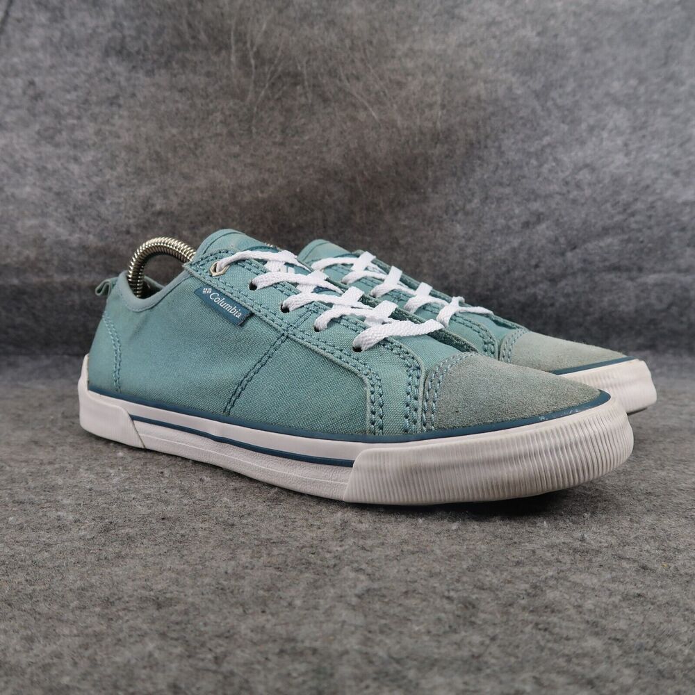 Columbia Shoes Womens 8 Sneaker Lifestyle Active Low Lace Up Cap Toe Blue Casual